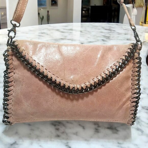 Lavorazione Artigiana Handbags - Lavorazione Artigiana Genuine Leather Crossbody Chain Bag